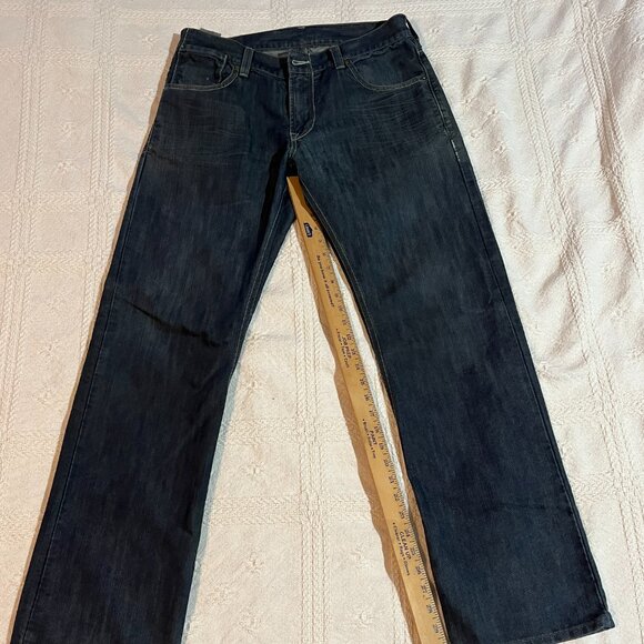 Levi 514 34x32 Slim Straight jeans - cuff distressed - Picture 4 of 8